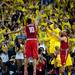 Michigan freshman Glenn Robinson III is foul by an Ohio State player in overtime on Tuesday, Feb. 5. Daniel Brenner I AnnArbor.com